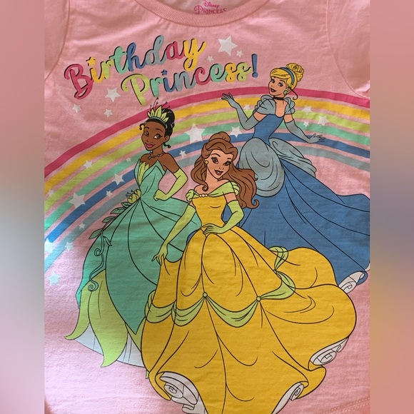 👑Disney “Birthday Princess” Tee Sz 5T 🥳 - Picture 6 of 11